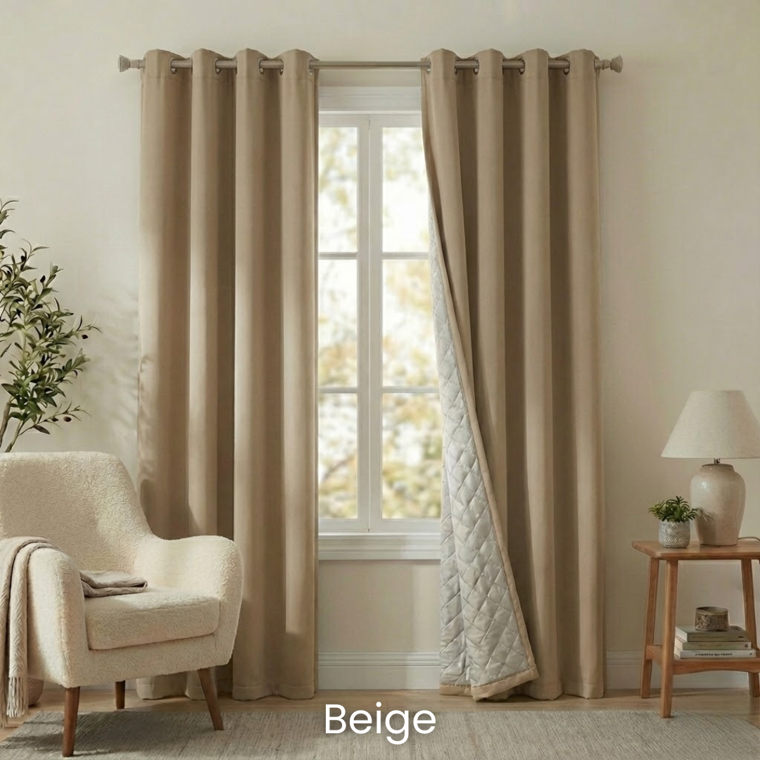 Cürta™ - Thermal Insulating Curtains for Warmth & Noise Reduction