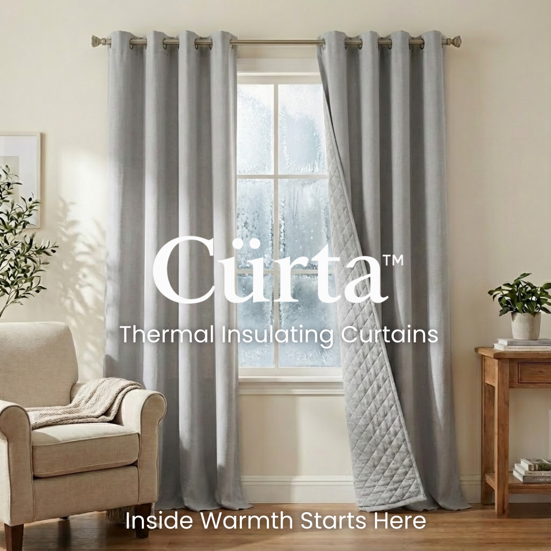 Cürta™ - Thermal Insulating Curtains for Warmth & Noise Reduction