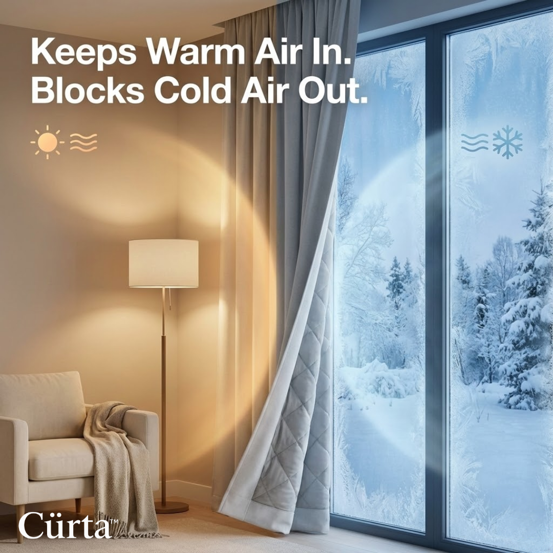 Cürta™ - Thermal Insulating Curtains for Warmth & Noise Reduction