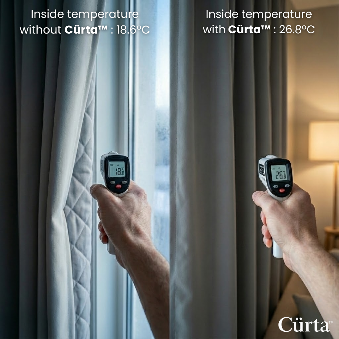 Cürta™ - Thermal Insulating Curtains for Warmth & Noise Reduction
